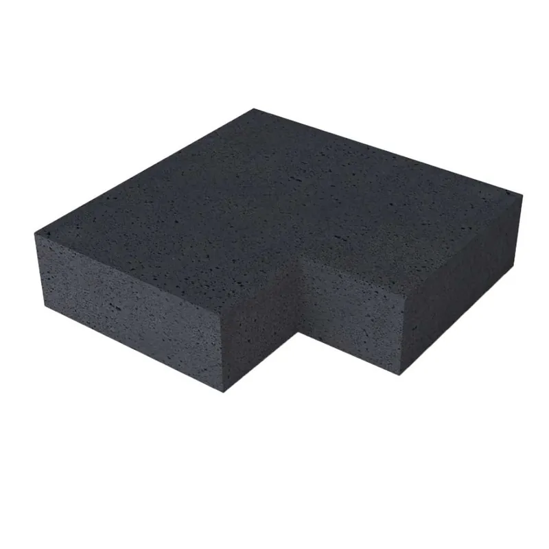 Beperkt Aanbod Oud Hollandse TRAP HOEKSTUK 90° (37/15) Binnen Carbon 60x60cm