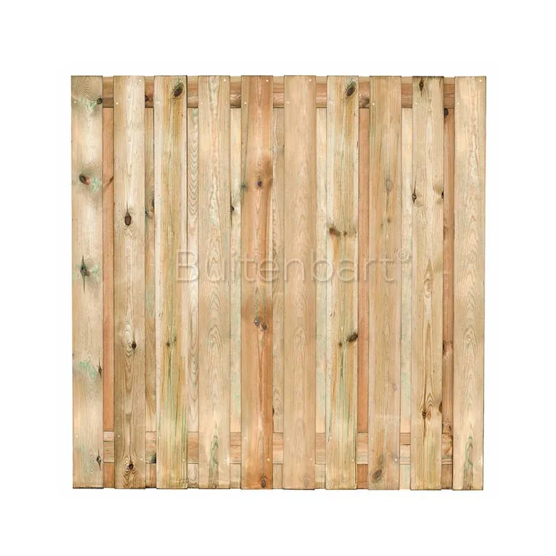 Snelle Levering Trendline Schuttingscherm Extra breed 220x180cm, Grenen Groen Geimpregneerd, 16mm