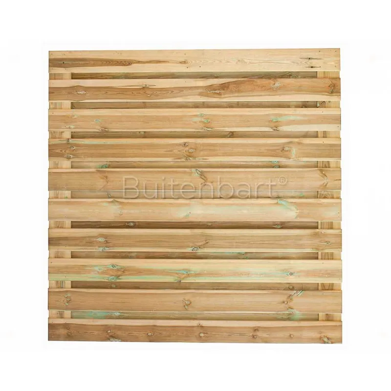Trendline Schuttingscherm HORIZONTAAL 180x180cm, Grenen Groen Geimpregneerd, 16mm Laatste Kans