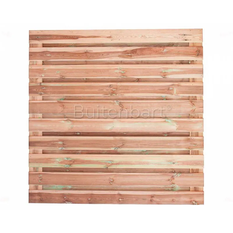 Actieprijs Trendline Schuttingscherm HORIZONTAAL 180x180cm, Douglas Geschaafd, 16mm