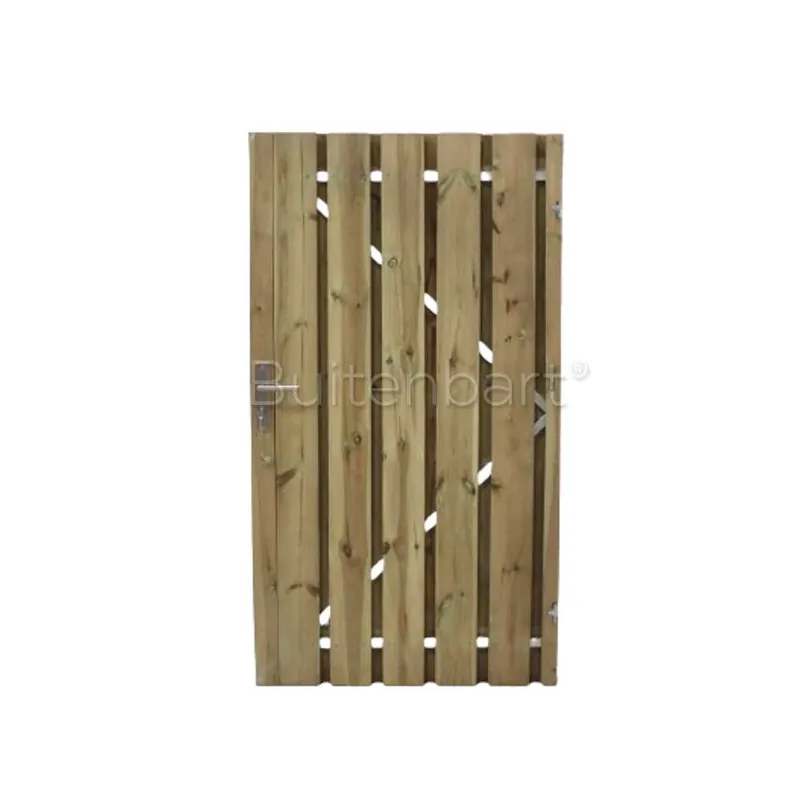 Tuinpoort Trendline Easy Grenen Groen Geïmpregneerd 130x190cm Rechtsdraaiend Speciale Aanbieding
