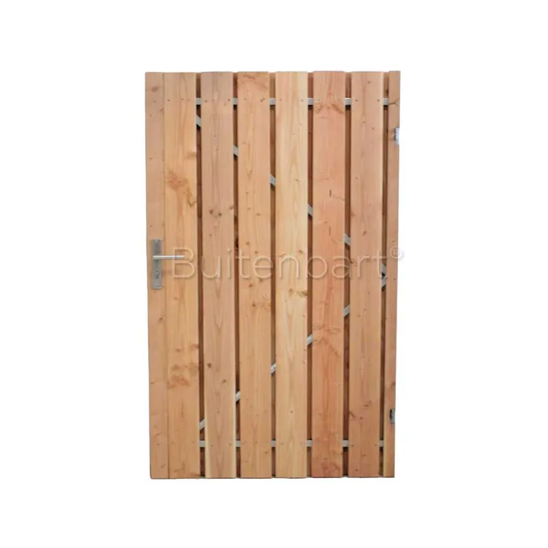 Dagaanbieding Tuinpoort Trendline Easy Douglas Geschaafd Onbehandeld 90x190cm Rechtsdraaiend