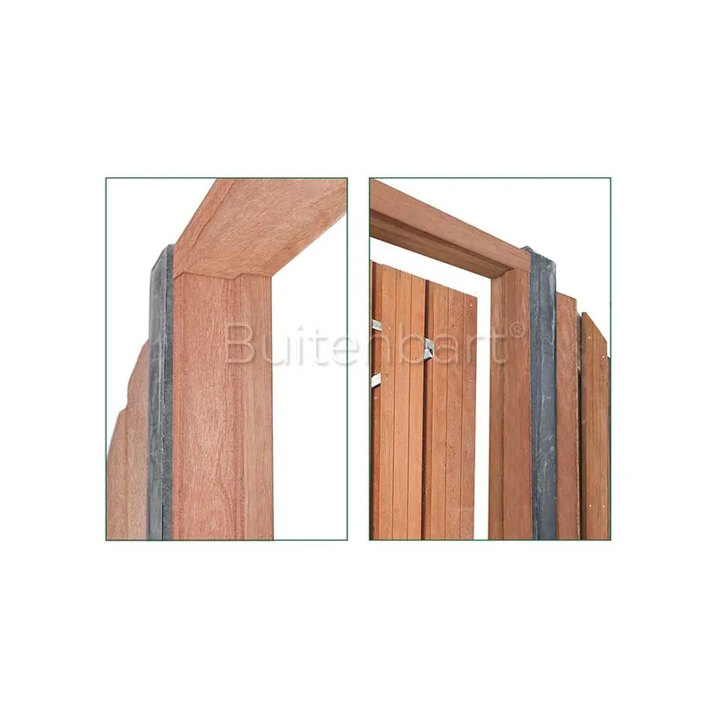 Uitverkoop Topline Easy Kozijnbundel Dubbele deur 190cm hoog Hardhout geschaafd