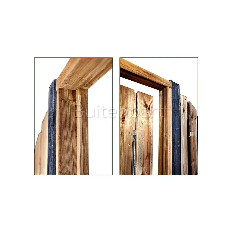 Direct Beschikbaar Topline Easy Kozijnbundel 90 tot 120cm x 190cm hoog Grenen Bruin verduurzaamd