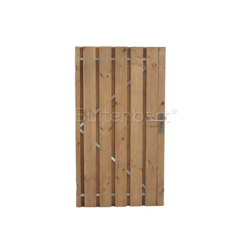 Must-Have Tuinpoort Trendline Easy Grenen Rood Geïmpregneerd 140x190cm Linksdraaiend