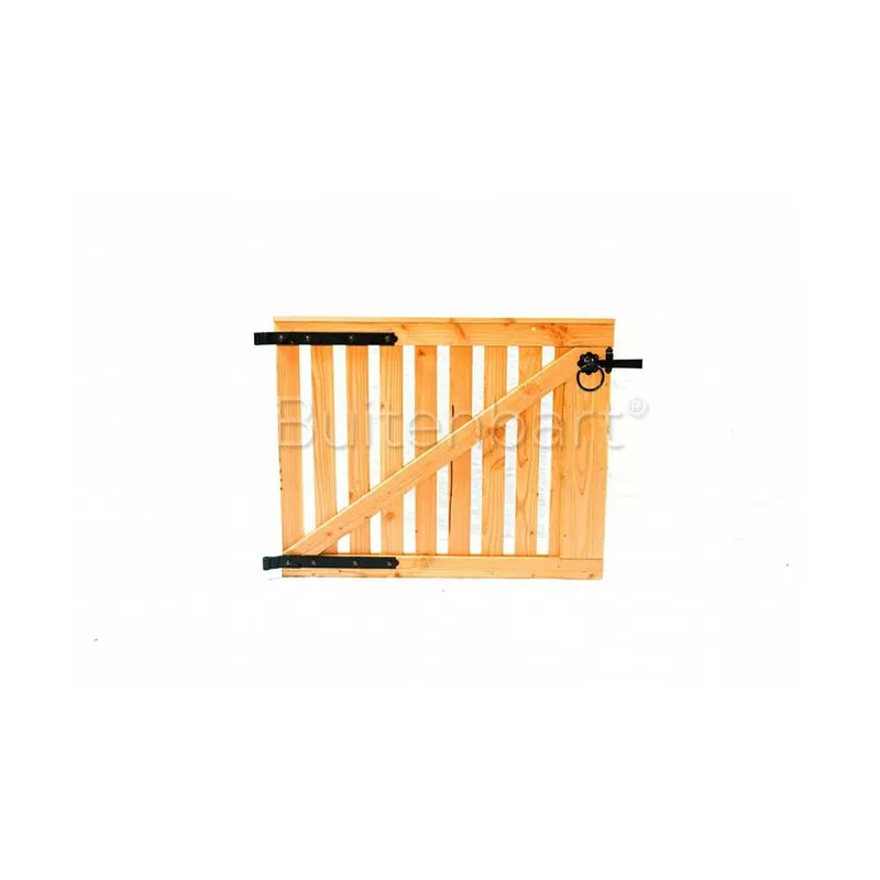 Seizoensaanbieding Tuinpoortje Douglas geschaafd onbehandeld (incl. voorgemonteerd hang en sluitwerk) 80x150cm Linksdra