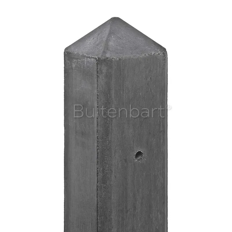 Multipaal antraciet met diamantkop 10x10x280cm Merkproduct