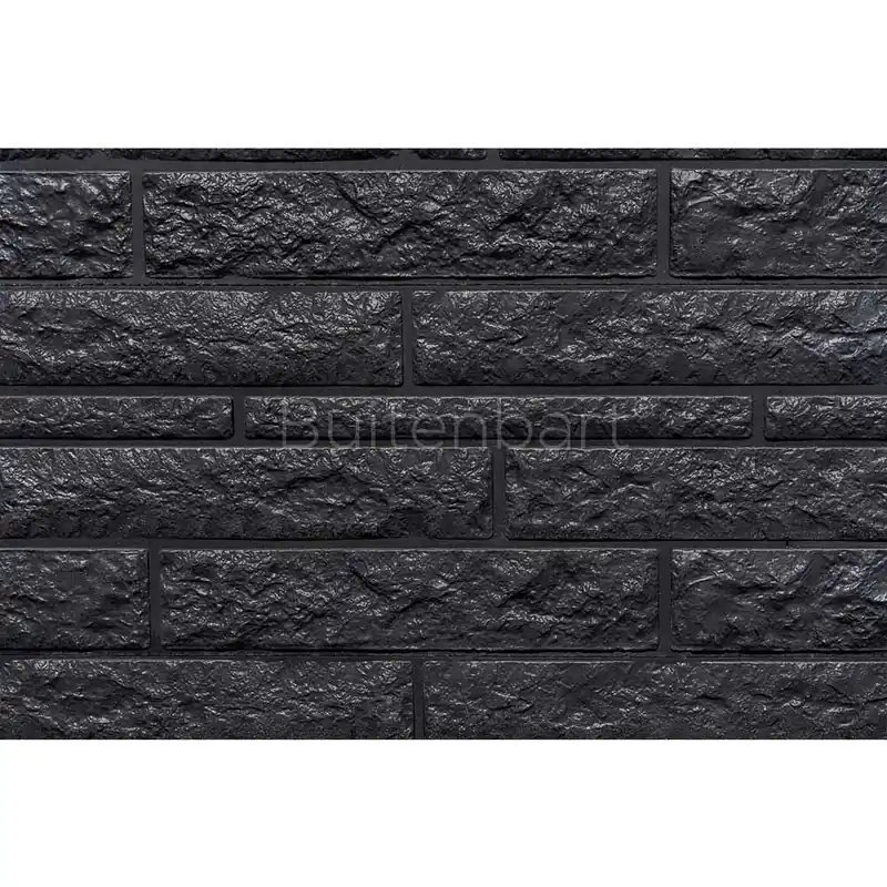 Betonplaat antraciet gecoat rotsmotief 4,8x36x184cm Seizoensaanbieding