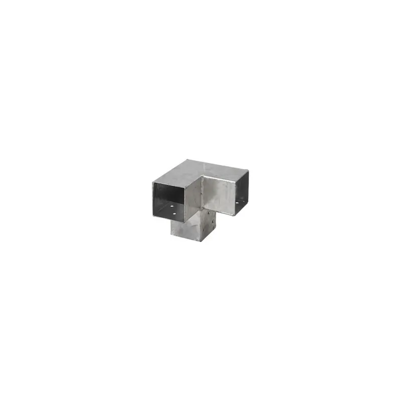 Superprijs Paalverbinder Verzinkt 3-weg Hoekmodel 9x9cm