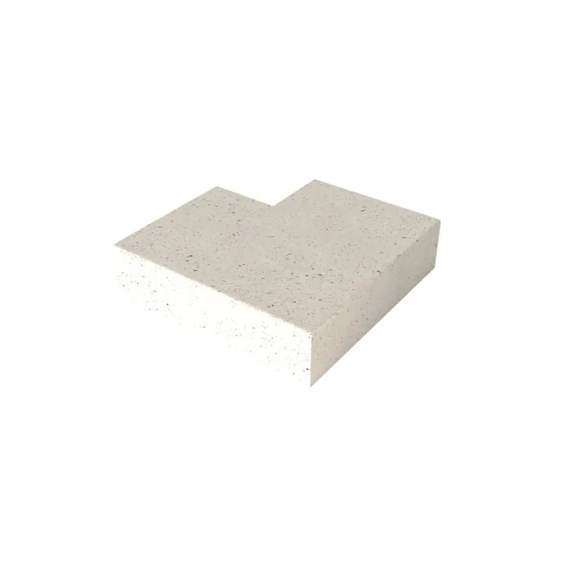 Oud Hollandse TRAP HOEKSTUK 90° (37/15) Buiten Creme 60x60cm Tijdelijk Beschikbaar