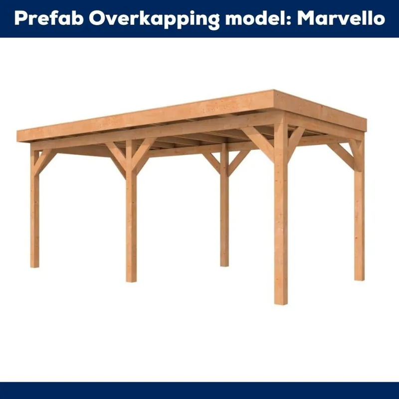 Bestseller Prefab Overkapping Marvello Basisconstructie E 3.44x6.14