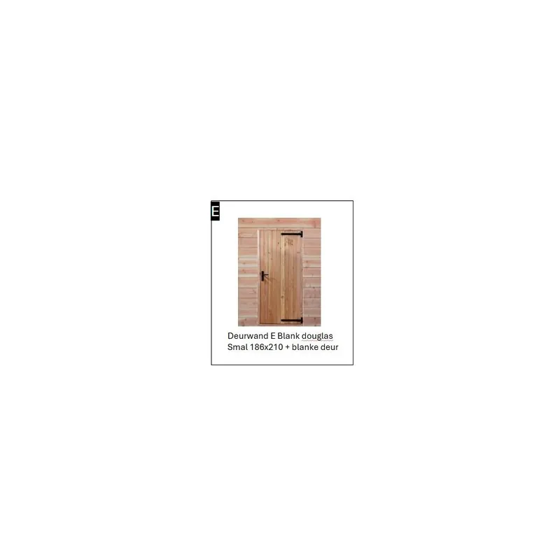 Deurwand Naturel SMAL met Naturel deur Finale Uitverkoop