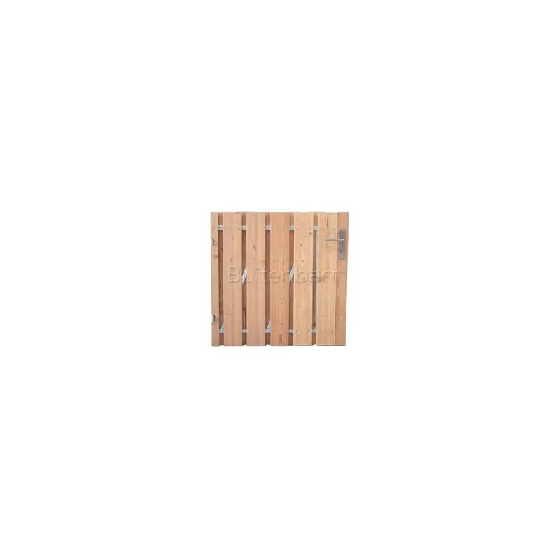 Beste Prijs Tuinpoort Trendline Easy Douglas Geschaafd Onbehandeld Laag 110x100cm Rechtsdraaiend