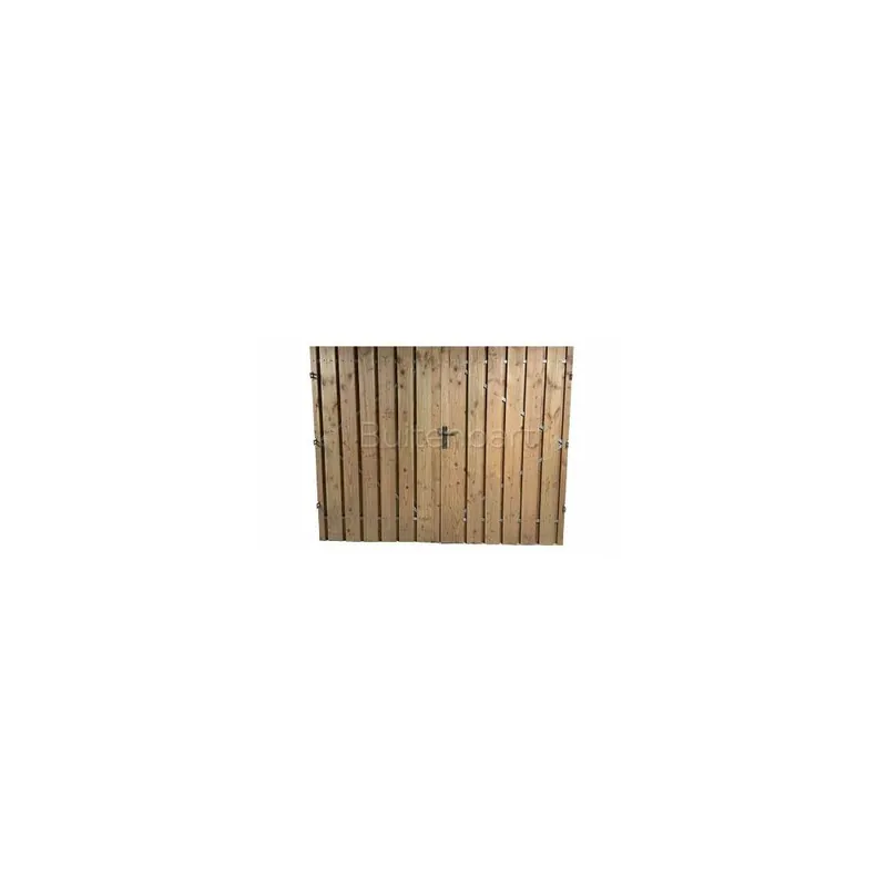 Meest Verkocht Dubbele Tuinpoort Trendline Easy Douglas Geschaafd Onbehandeld 180x190cm Linksdraaiend