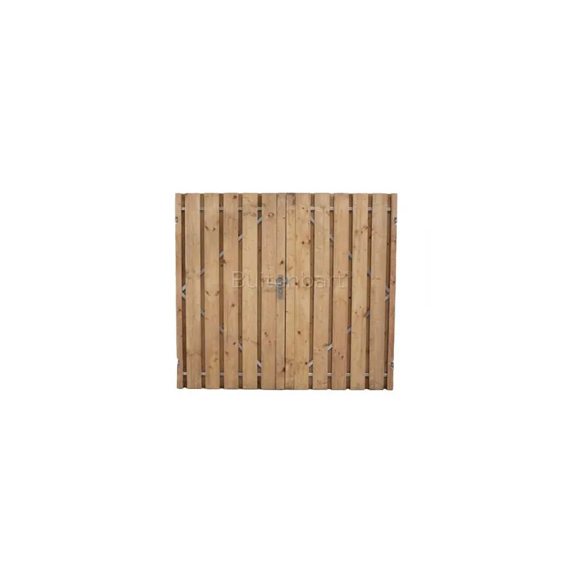 Seizoensaanbieding Tuinpoort dubbel Trendline Easy Grenen Rood Geïmpregneerd 220x190cm Rechtsdraaiend