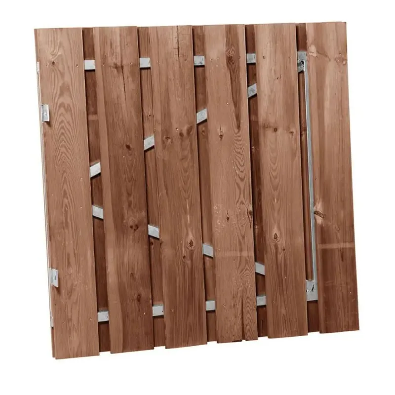 Bestseller Tuinpoort laag Topline Hardhout Geschaafd 140x100 Rechtsdraaiend