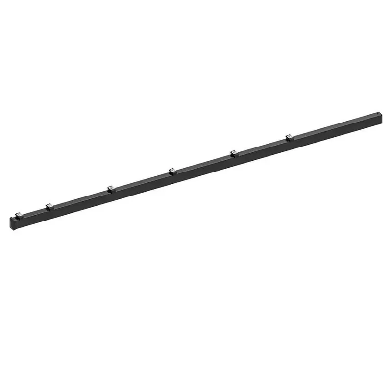 Koop Vandaag Hillfence metalen paal+aansluitingset afdekkap 6x4x240cm zwart