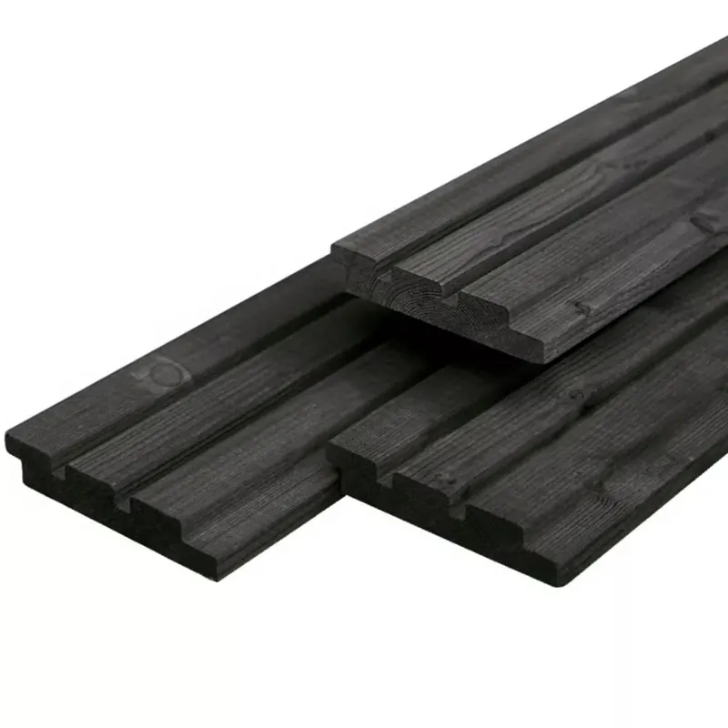 Douglas Zwart Triple Rhombus Zwart gespoten Gedroogd en Geschaafd 1.9x13x300cm Alleen Vandaag