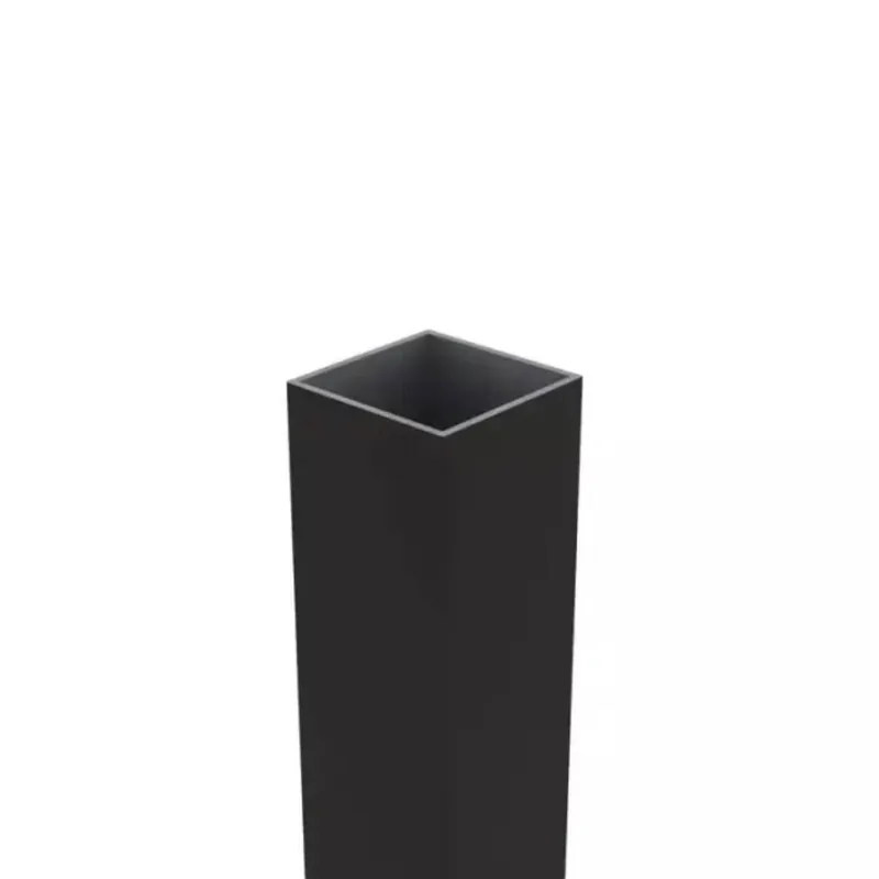 Boston Aluminium Poortpaal 90x90mm, lengte 275cm Ral 9005 Hete Deal