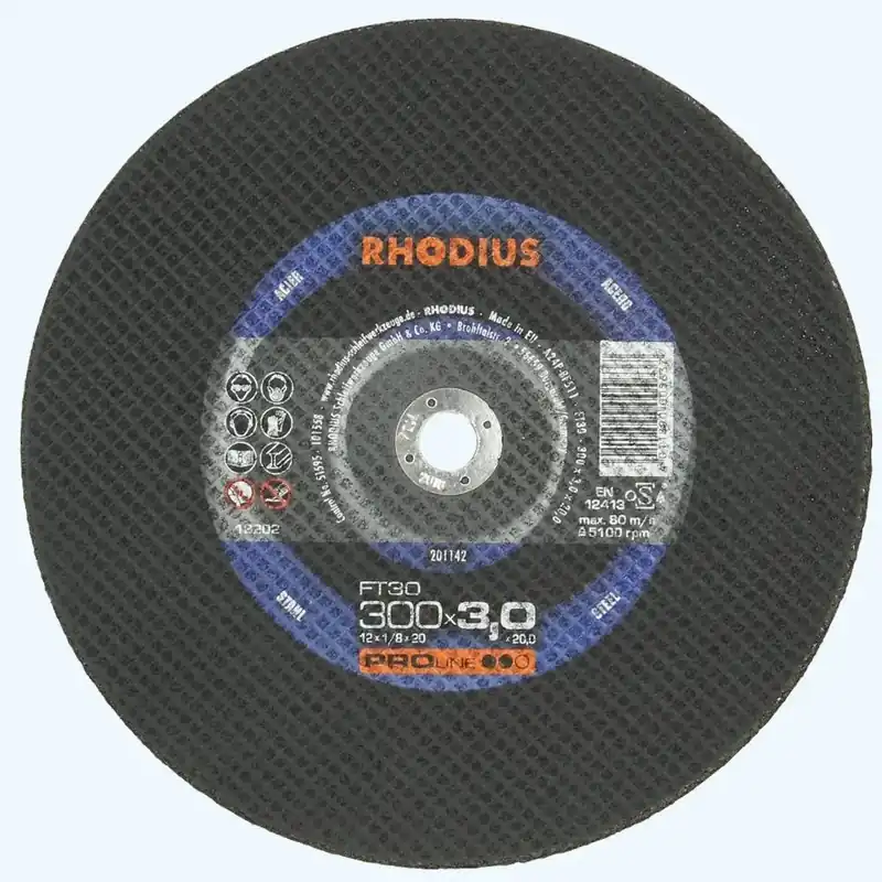 Koop Online Doorslijpschijf metaal 300x3,0x20,0mm Rhodius