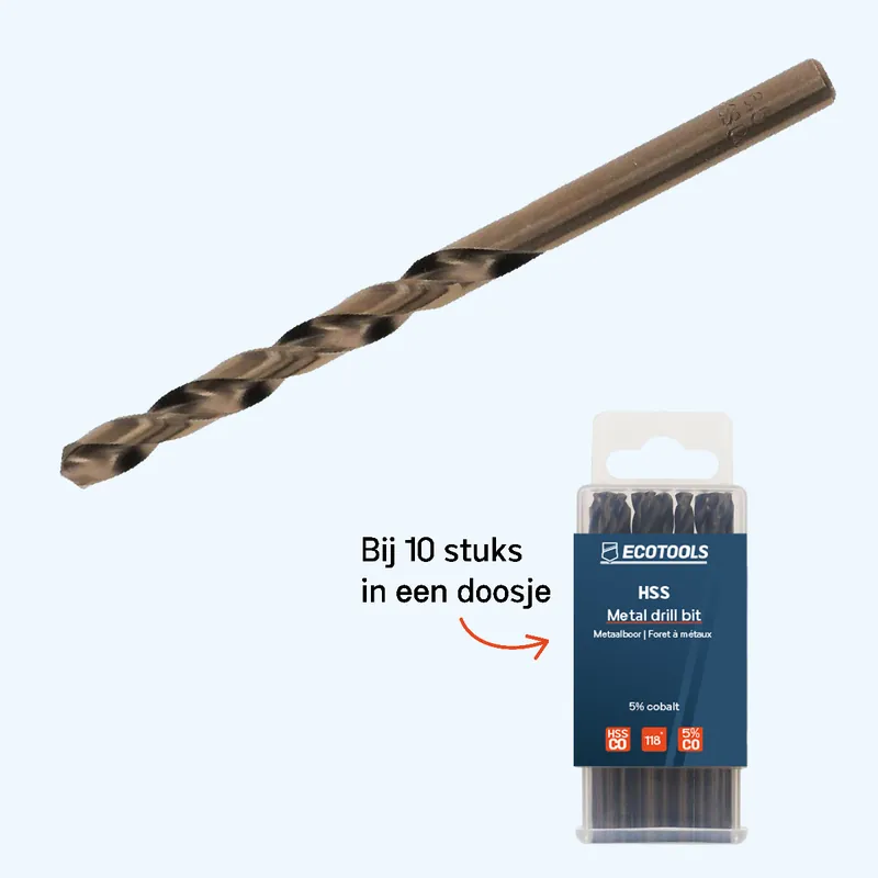 Voordeelprijs HSS 5% cobalt metaalboor 4,2 x 75 mm kopen