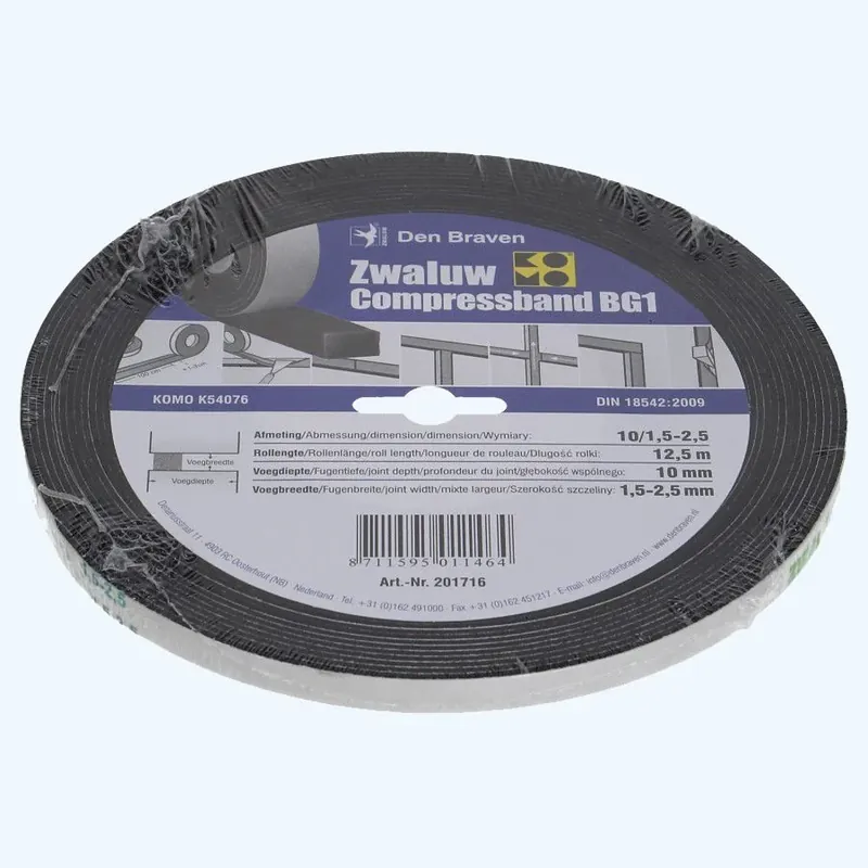 Bestel Nu Compressband Zwaluw 10 mm voeg 1,5-2,5 mm