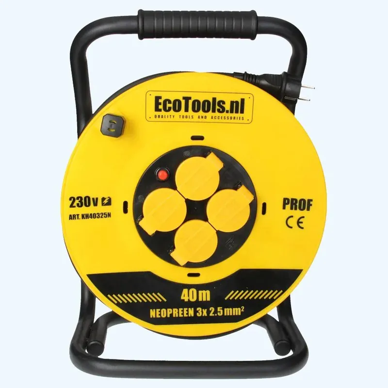Kabelhaspel prof 40 meter 3x2.5 mm2 Neopreen Laatste Versie