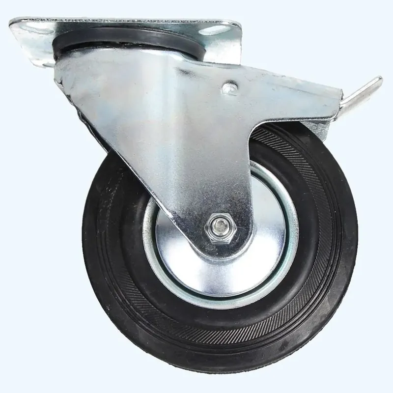 Premium Zwenkwiel 125 mm met rem - 120 kg bestellen