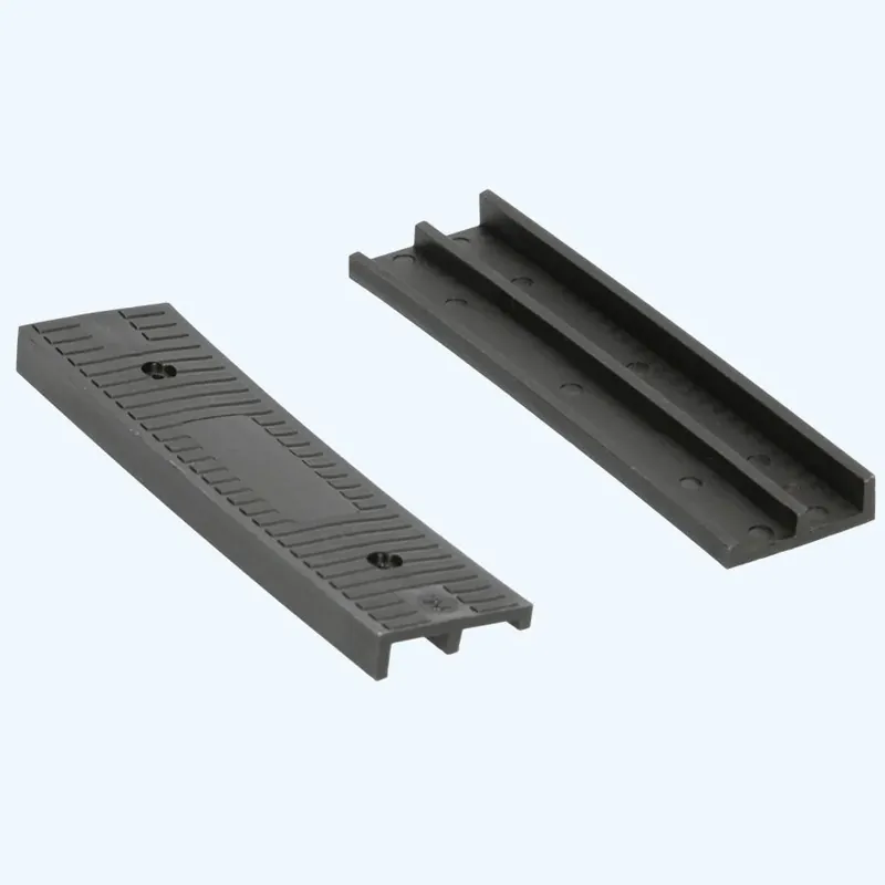 Schuine kunststof glasblokjes 100x26x8/4 mm Seizoensaanbieding