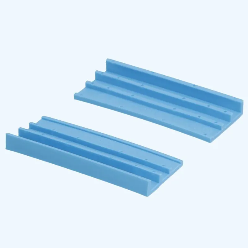 Schuine kunststof glasblokjes 100x42x10/5mm Populair