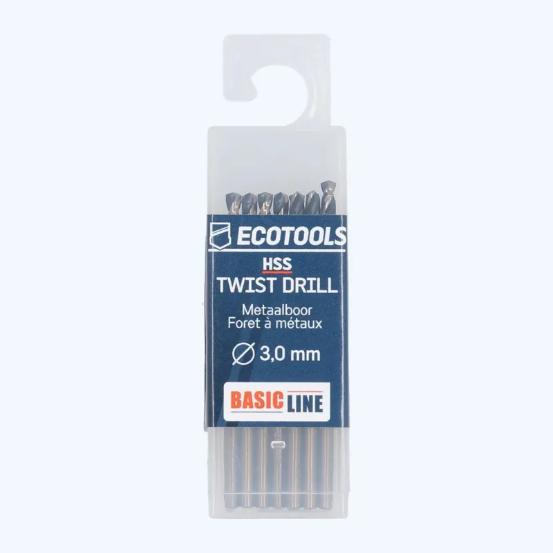 Koop Vandaag Basicline HSS metaalboor 1,0 x 34 mm 10 stuks