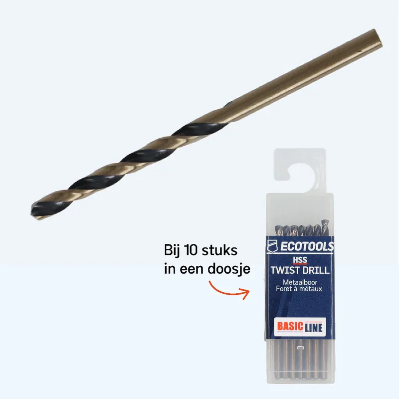 Basicline HSS metaalboor 6,5 x 100 mm | EcoTools.nl Alleen Vandaag