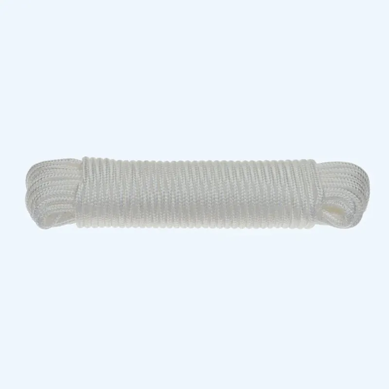 Nieuw 20 meter gevlochten PP koord 6 mm wit kopen