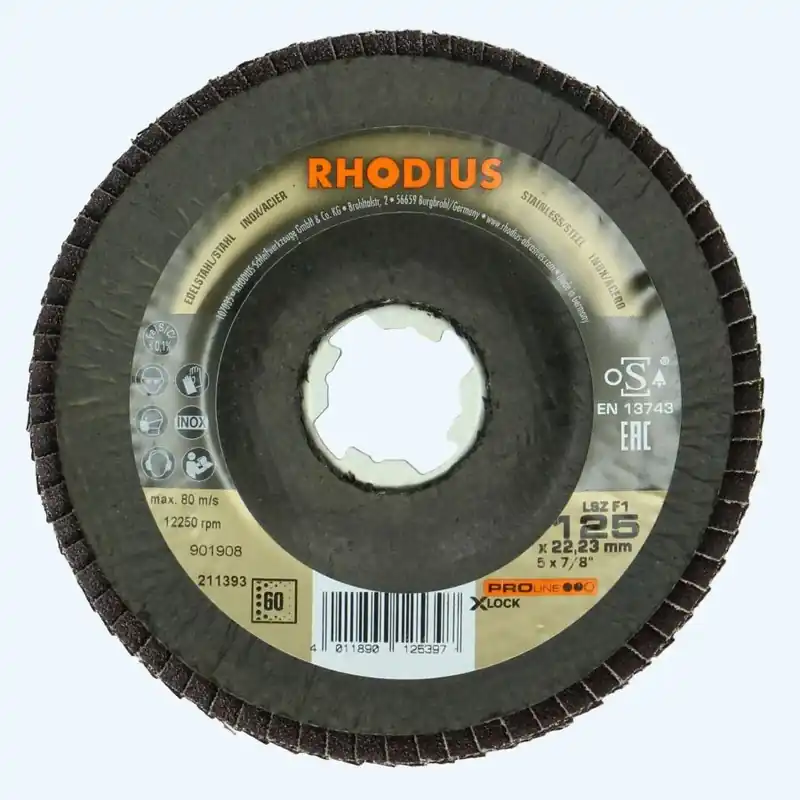 Koop Online Lamellenschijf 125 mm X-Lock K60 van Rhodius