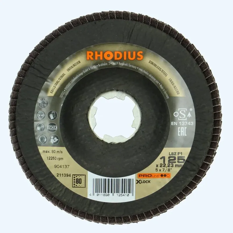 Goedkoop Lamellenschijf 125 mm X-Lock K80 van Rhodius