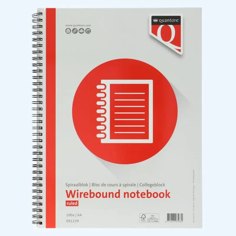 Spiraalblok gelinieerd A4 100 vel online kopen Koop Vandaag