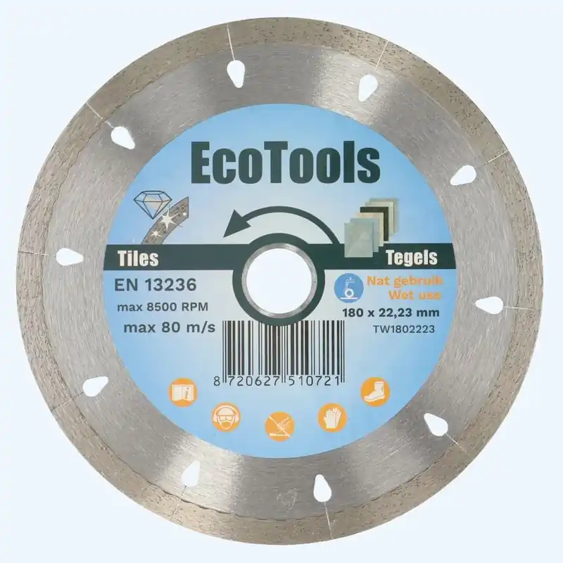 Diamantschijf tegels 180 x 22,23 mm nat Goedkoop