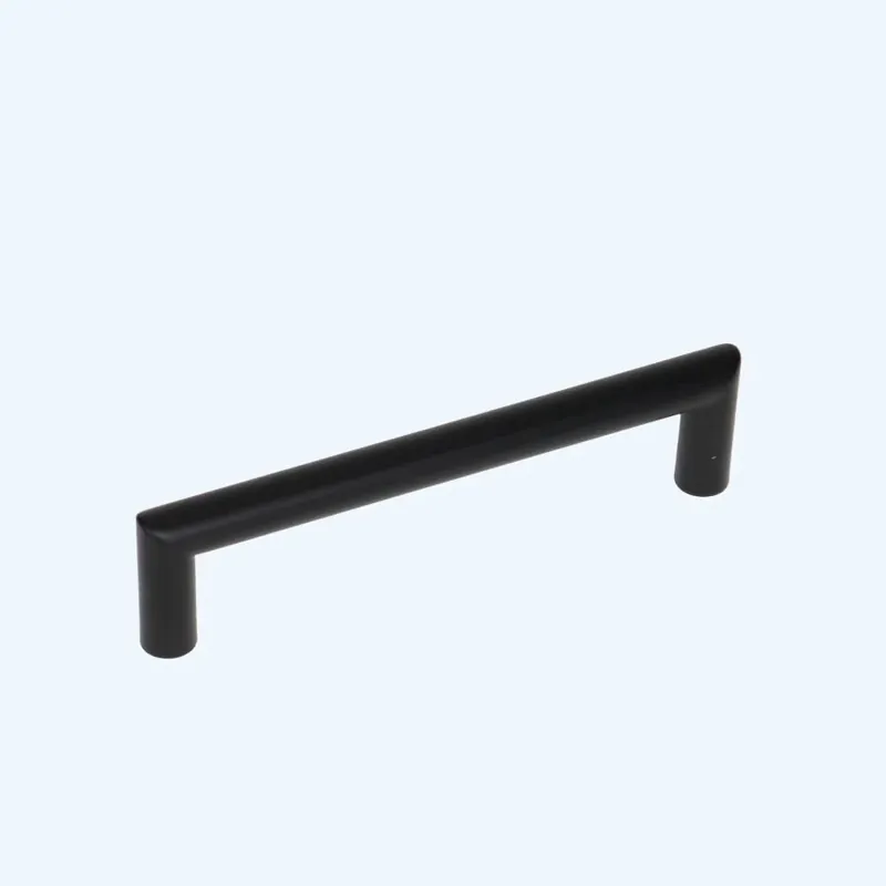 Greep zwart RVS rechte hoeken 128 x 35 mm Aanbieding