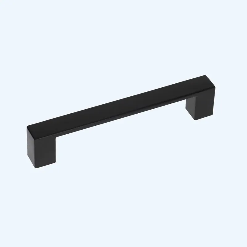 Greep zwart vlak RVS vierkant 160 x 35 mm Gecertificeerd