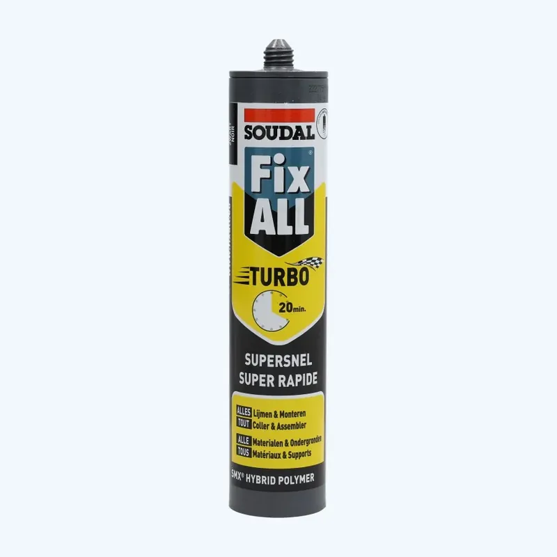 Soudal Fix-All Turbo High Tack 290 ml zwart Beperkte Voorraad