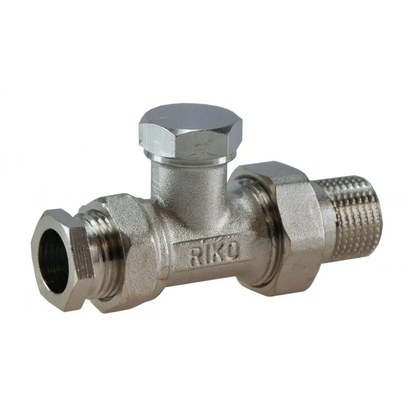 Korting Riko Voetventiel Recht 1/2 inclusief Adapter 15mm