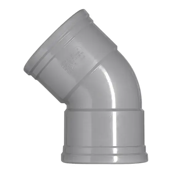Martens PVC Bocht 45° Manchet/Manchet - 110mm Koop Online