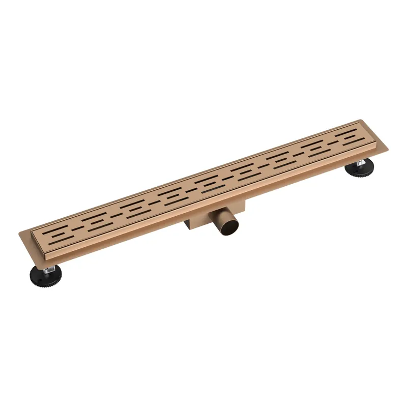 Koopje Claveo RVS Douchegoot - 80cm - Geborsteld Koper