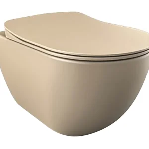 Laatste Versie Creavit Rimoff Randloos Wandcloset met Bidet (Sproeier) - Mat Cappuccino