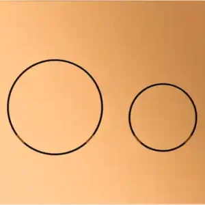 TECE Loop Toilet Bedieningsplaat voor DuoSpoeling - Metallic Messing Direct Beschikbaar