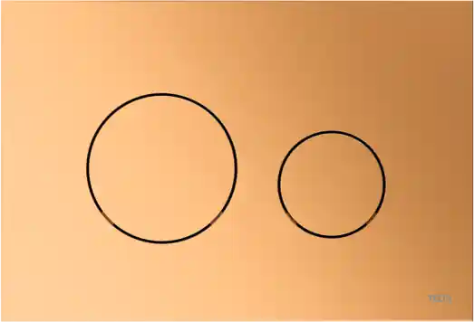 TECE Loop Toilet Bedieningsplaat voor DuoSpoeling - Metallic Messing Direct Beschikbaar