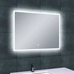 Wiesbaden Quatro Spiegel met LED Verlichting - Rechthoek - Dimbaar - Spiegelverwarming - 80x60cm Bestel Nu
