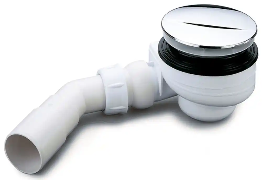 Nicolle Turboflow Douchebaksifon voor Afvoer - 9cm - Chrome Meest Verkocht