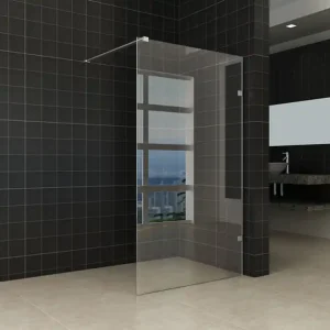 Premium Wiesbaden Less Profielloos Inloopdouche - Nano Coating - 8mm Helder Glas - 100x200cm - Chrome