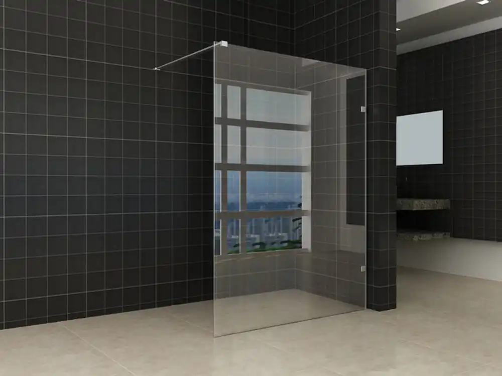 Meest Verkocht Wiesbaden Less Profielloos Inloopdouche - Nano Coating - 8mm Helder Glas - 120x200cm - Chrome